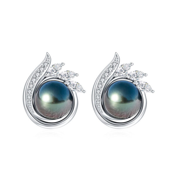 Enchanted Black Pearl Earrings