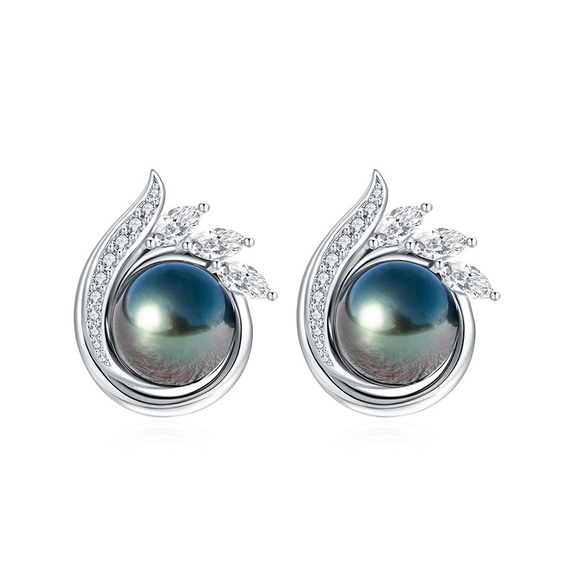 Enchanted Black Pearl Earrings