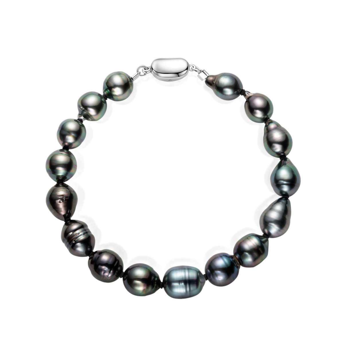Phantom Water Drop Tahitian Sea Water Black Pearl Bracelet