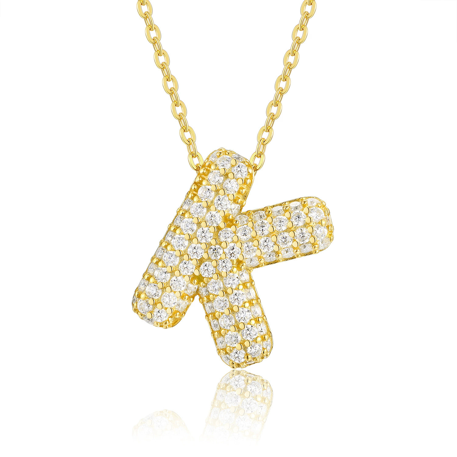 Diamond First Letter Pendant