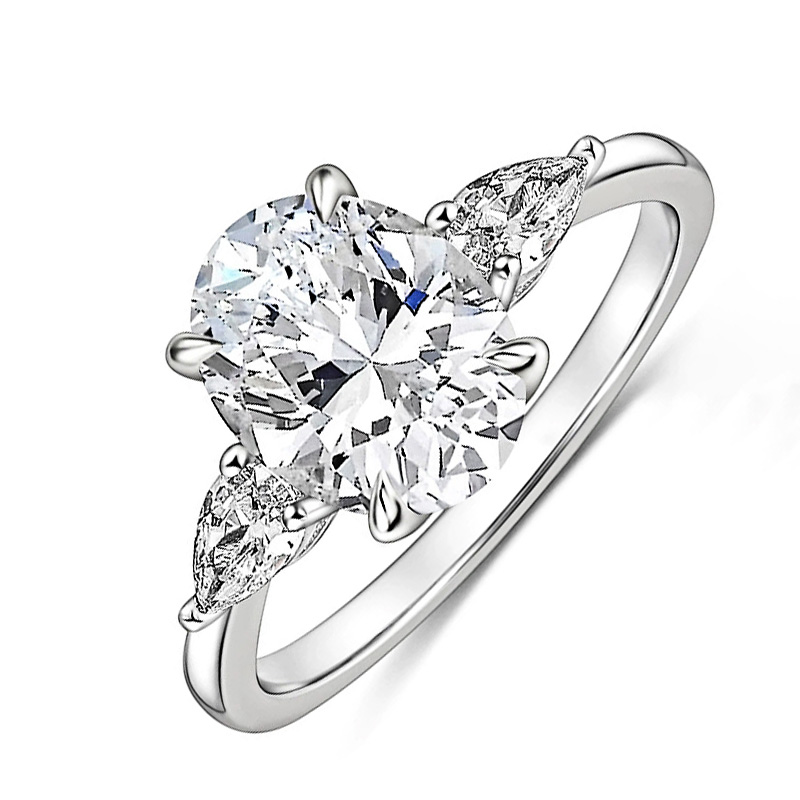 OVAL AND PEAR ENGAGEMENT RING - DEXTER