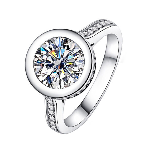 DIAMOND BEZEL SET ENGAGEMENT RING - CHERISH