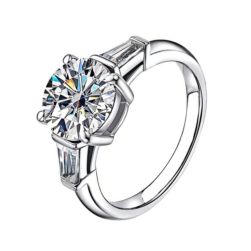 Tapered Baguette Engagement Ring - Bronson