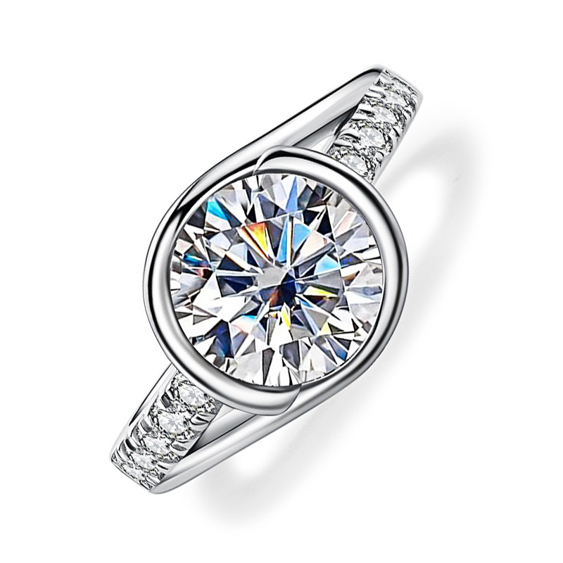 VINTAGE BEZEL SET ENGAGEMENT RING - HARPER