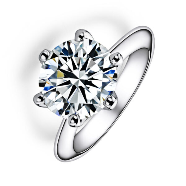 7 MM SIX PRONG SOLITAIRE ENGAGEMENT RING - CUPCAKE